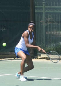 Chamblee senior Gabby Robinson improved to 17-0 on the season in Lady Bulldogs 5-0 win over Troup County. (Photo by Mark Brock)