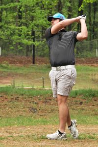 Lakeside's Drew Smith was low medalist with a 74 to lead the Vikings to the Region 2-6A championship.  (Photo by Mark Brock)
