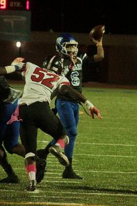 Stephenson quarterback D'Vonn Gibbons (6) had a pair of touchdown passes in the Jaguars' 41-12 win over the Martin Luther King Jr. Lions.  (File photo by Mark Brock)