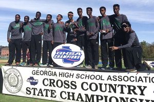 Three-peat Class 5A Boys' Cross Country State Champions -- Clarkston Angoras