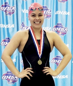Chamblee's Jade Foelske became the Lady Bulldogs second swimmer to become a six-time state champion tying her with former Chamblee great Heidi Jachthuber (1974-76) for second most in DeKalb County history.