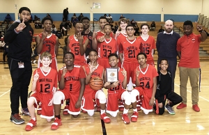 2019 DCSD Middle School Basketball Third Place -- Druid Hills Dragons (12-4)