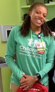 Jylisa Williams is a college Hall of Famer in Canada and helps families who are in the Egleston Children's Hospital of Atlanta trauma center. (Courtesy photo)