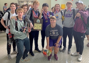 Vikings celebrate second consecutive DCSD Swim championship and 21st overall.