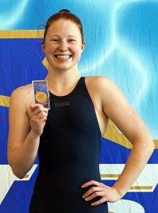 Chamblee senior Mary Adam named GHSSCA Class 4A-5A Swimmer of the Year after winning the 100 breaststroke and swimming a leg for the gold medal winning 200 medley relay team. (Courtesy Photo)