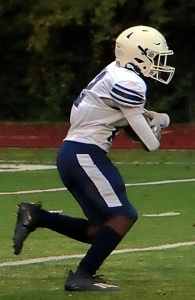 Arabia Mountain's Soloman Rayton had 224 yards rushing and 2 touchdowns in Arabia Mountain's season opening 21-7 win over Rockdale County. (Photo by Mark Brock)