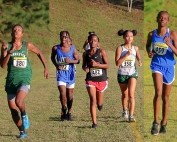 A few scenes headed to the finish line on Tuesday at Arabia Mountain. (Photos by Mark Brock)
