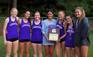 2021 DCSD Country Cross Country Girls Champions -- Lakeside Lady Vikings