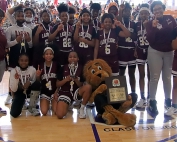 The Salem Lady Lions defeated the Champion Lady Chargers 39-36 to win the 2022 DeKalb County Middle School Girls' Basketball Championship. (Photo by Mark Brock)