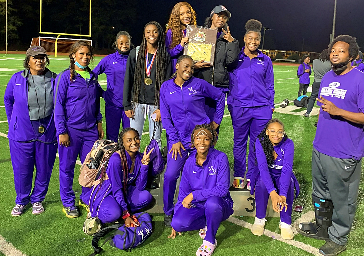 The Miller Grove Lady Wolverines tied Stephenson with their third DCSD JV Girls' Track and Field Championships title. (Courtesy Photo)