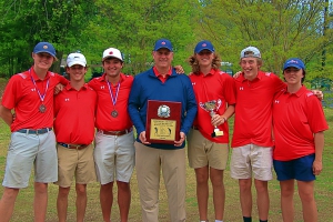 The Dunwoody Wildcats won their 13th consecutive DCSD Boys' County Golf Championship this spring are now vying for a berth in the Class 7A State Tournament during Monday's Class 7A State Sectional. (Photo by Mark Brock)