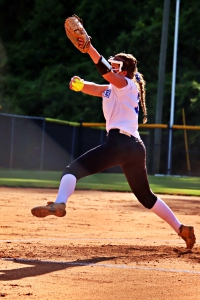 Chamblee pitcher LIly McCord struck out 13 in a 7-2 win over Lakeside. (Photo by Mark Brock)