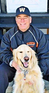 Rick Kneisel is now retired and spending time with his longtime companion Ranger. He coached just down the street for a few years after moving back to Ohio. (Courtesy Photo)