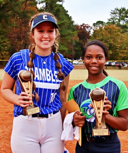 2022 All-Star Softball MVPS Chamblee's Lily McCord (left) and Arabia Mountain's Tania Shoulders (right). (Photo by Mark Brock)