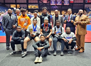 Southwest DeKalb made the podium in the Class 4A State Wrestling Championships with a third place finish.