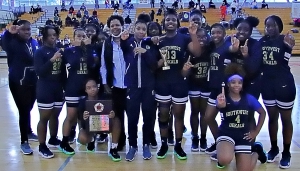 The Southwest DeKalb Lady Panthers held off the Arabia Mountain Lady Rams 39-36 to win the DCSD JV Girls' Basketball Championship.