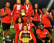 The Druid Hills Lady Red Devils captured their first Napoleon Cobb DCSD Track and Field Championships title in thrilling fashion by winning the final event to take the win.