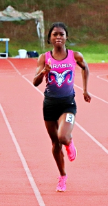 Arabia Mountain senior Davenae Fagan picked up two gold medals and one silver in the Class 5A girls' state competition. (File Photo by Mark Brock)