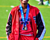 Towers junior Nashari Edwards finished in the top 4 of three events in the Class 2A girls state competition including a gold medal in the triple jump to lead Towers to a second consecutive Top 5 finish at state.