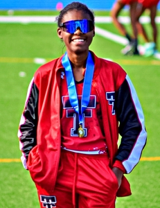 Towers junior Nashari Edwards finished in the top 4 of three events in the Class 2A girls state competition including a gold medal in the triple jump to lead Towers to a second consecutive Top 5 finish at state.