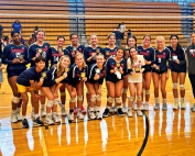 The Dunwoody Lady Wildcats went undefeated at 5-0 losing just one set to take the Spikefest Gold Bracket title on Saturday.