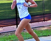 Chamblee's Tally Pendleton led the Chamblee Lady Bulldogs to an DeKalb season opening win with a first place finish at the Druid Hills Middle School course. (Photo by Mark Brock)