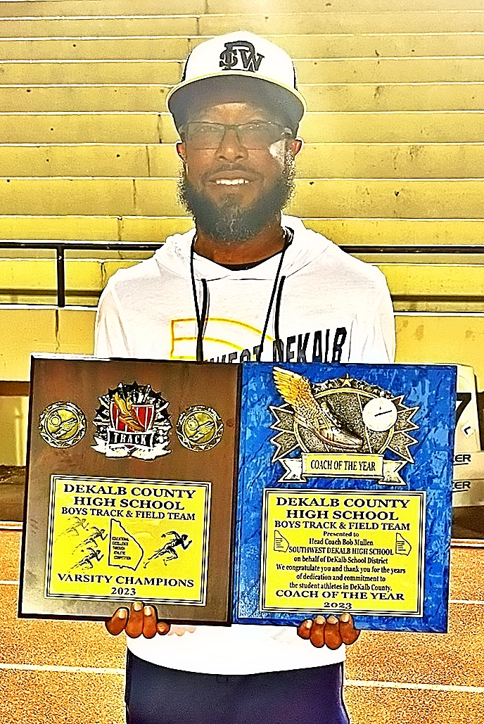 Southwest DeKalb boys' track coach Bob Mullen was named Georgia Boys' Track Coach of the Year by the U.S. Track & Field and Cross Country Coaches Association.
