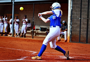 Chamblee's Julie Mansour and her Lady Bulldog teammates are headed to Class 5A Softball Super Regional State Playoff action at Northside in Columbus. Six other teams are also on the road in the state playoffs. (Photo by Mark Brock)