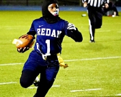 Redan's Londyn Felder accounted for five touchdowns in Redan's 34-0 win over Lagrange in the first round of the Division 1 flag football state playoffs. (Courtesy Photo)
