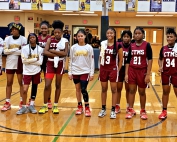 The Champion Lady Chargers middle school basketball team defeated Clayton County's Eddie White Lady Wolfpack in the semifinals of the H.R. Sports Academy Georgia Middle School Basketball Championships. (Courtesy Photo)