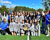 The Chamblee Middle School Lady Bulldog track team won their eighth county championship and fifth in six years. (Photo by Mark Brock)