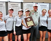 The Dunwoody Lady Wildcats won their first girl's county golf title since 2017 and seventh overall. (Photo by Mark Brock)