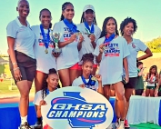 The Druid Hills Lady Red Devils finished second in the Class 4A girls' state meet for the second consecutive season. They led a group of five girls' teams from DeKalb to finish in the Top 10. (Courtesy Photo)