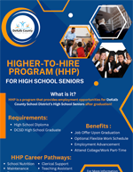 Higher to hire program flier