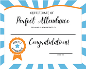 perfect attendance award